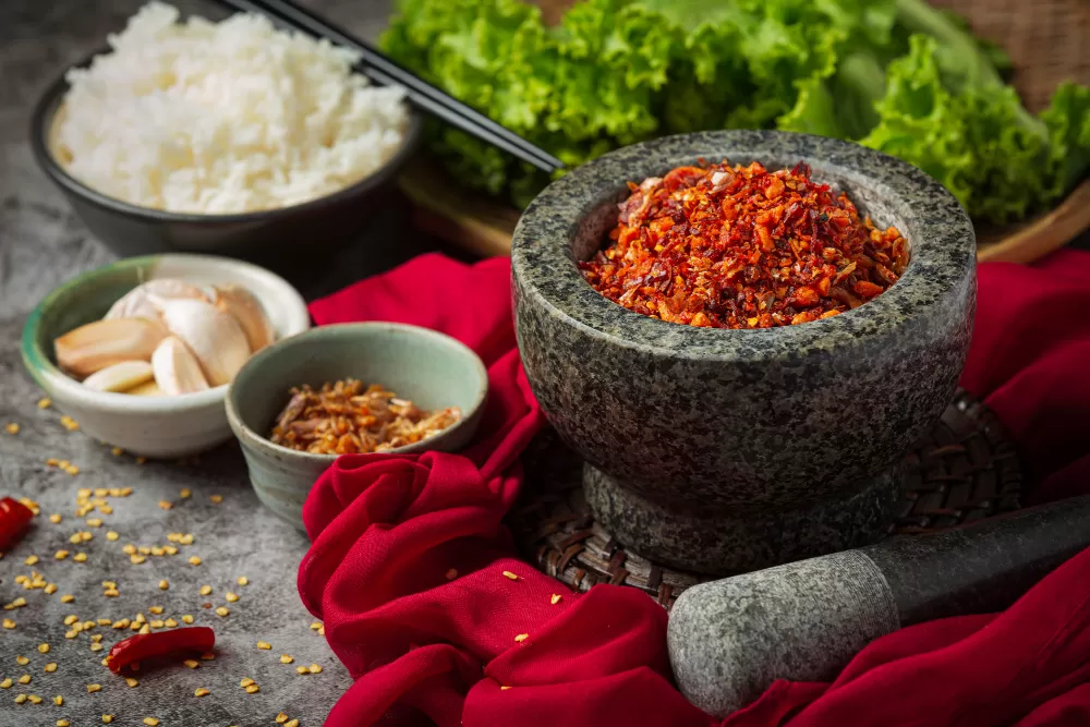 Ilustrasi makanan pedas